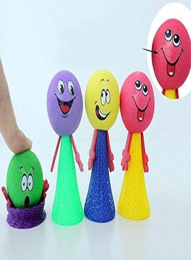 oramsa Assorted Jumping Jack Toy - Bounce The Fun with Cute, Funny Expressions - Return Gifts for Kids Toys (Pack of 3 - Multiclour) - Image 3